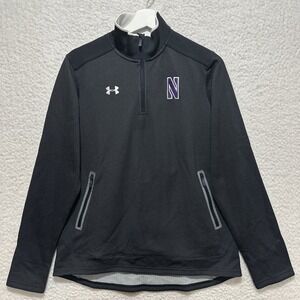 Northwestern Team Issued 1/4 Zip Pullover Under‎ Armour Unisex Size Small